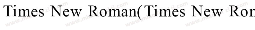 Times New Roman(Times New Roman)字体转换